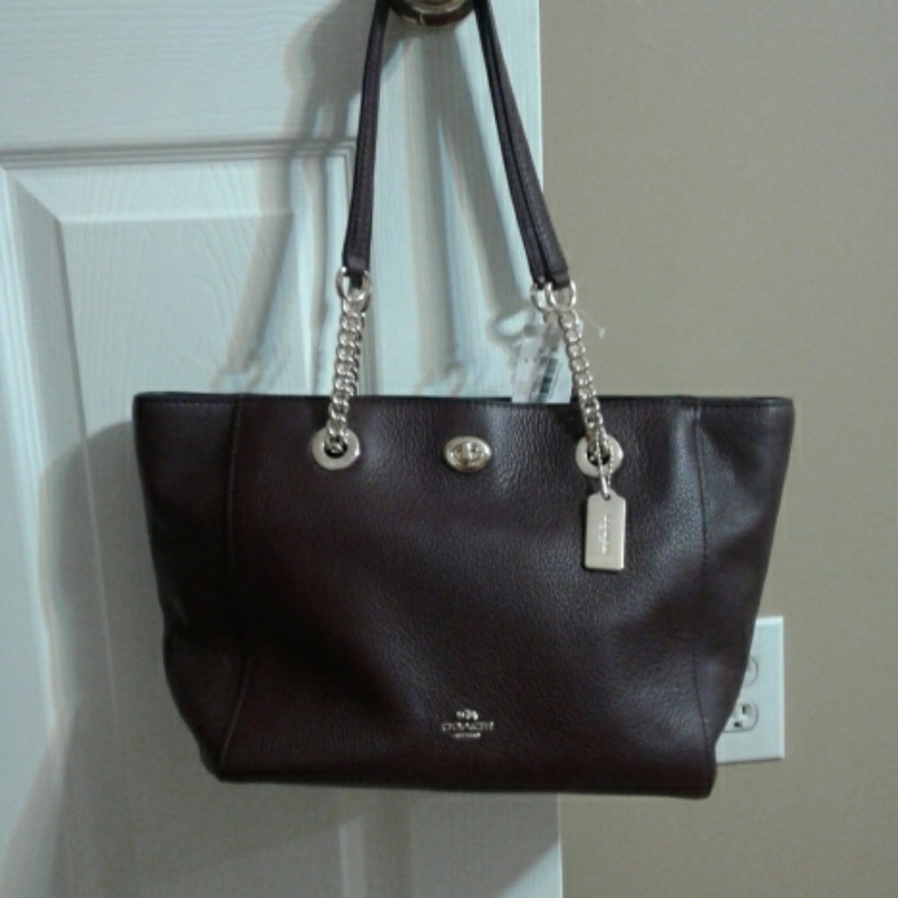 COACH soft pebble leather handbag